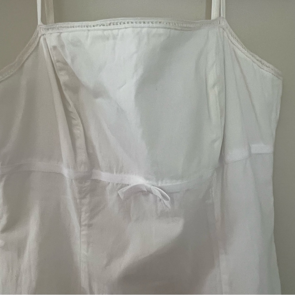 Earlier 2000’s Style White Spaghetti Strap Dress - Picture 4 of 5